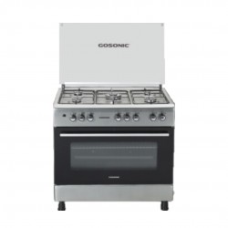 Ggo-4890-GOSONIC Gas Cooker 60 x 90 cm with Oven-Black and Silver