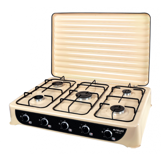 HOB-225 5-Burner tabletop gas cooker from Newal