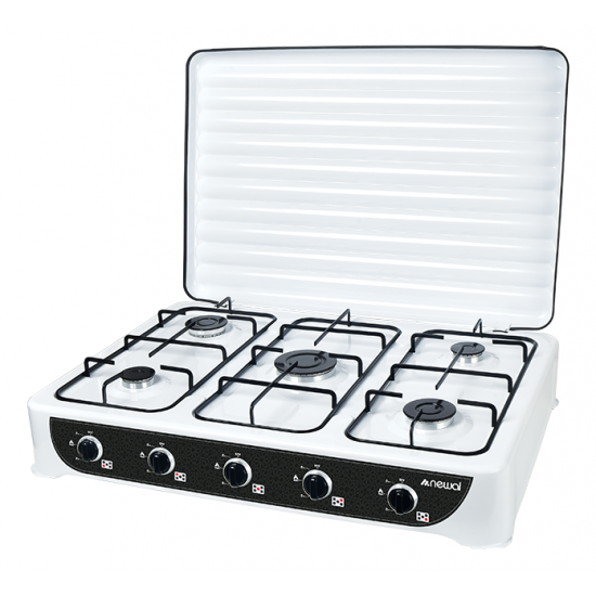 HOB-225 5-Burner tabletop gas cooker from Newal