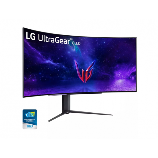 45GR95QE-B LG 45" UltraGear™ OLED Curved Gaming Monitor WQHD with 240Hz Refresh Rate 0.03ms Response Time 45GR95QE-B LG 45" UltraGear™ OLED Curved Gaming Monitor WQHD with 240Hz Refresh Rate 0.03ms Response Time