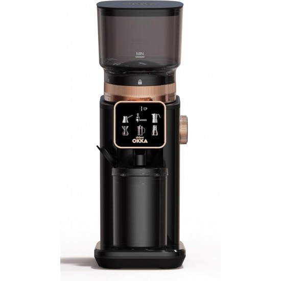 OK0044 وردکەری قاوەی ئارزوم ئۆکا بە ٦٠ ڕێکخستنی وردکردن بۆ جۆرە جیاوازەکانی قاوە