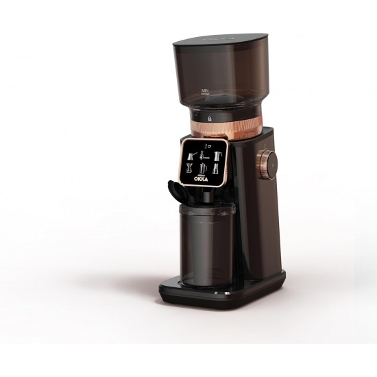 OK0044 وردکەری قاوەی ئارزوم ئۆکا بە ٦٠ ڕێکخستنی وردکردن بۆ جۆرە جیاوازەکانی قاوە