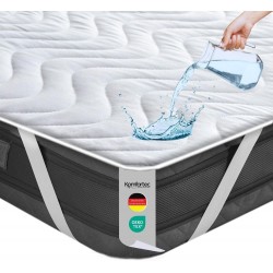 Mattress Protector 100 gsm 90*200 cm Water and germ resistant by Komfortec Mattress Protector 100 gsm 90*200 cm Water and germ resistant by Komfortec