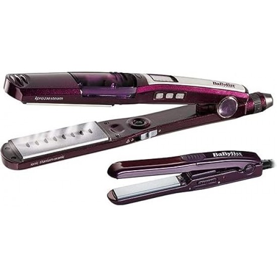 ST396ALE BaByliss Steam Hair Straightener with Mini Straightener ST396ALE BaByliss Steam Hair Straightener with Mini Straightener