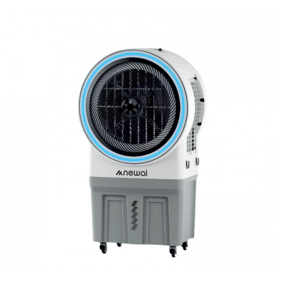 AIR-9191 NEWAL - 50L ئایر کولەر لەگەڵ بڵندگۆی بلوتوز – ڕووناکی LED و ڕێژەی لێشاوی 7000 m3/h