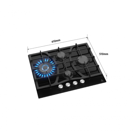 GH60G21 طباخ غازي مدمج 60 سم من شركة الحافظ