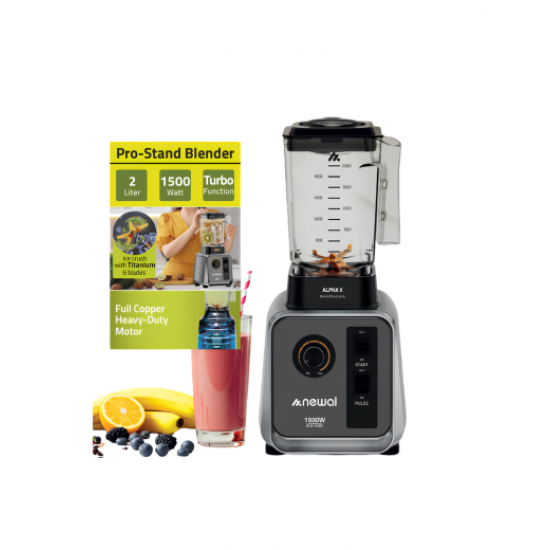 BLD-6285 NEWAL - Professional Blender 2L 1500W – Full Copper Motor, 6 Titanium Blades, Ice Crushing BLD-6285 NEWAL - Professional Blender 2L 1500W – Full Copper Motor, 6 Titanium Blades, Ice Crushing