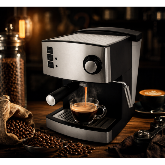 GEM-867 Gosonic - 20 Bar Espresso Machine – Italian ULKA Pump with 1.6L Tank & Frothing Nozzle