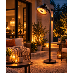 Halogen electric heater for enjoying winter gatherings Height 225 cm