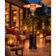 outdoor gas heater with 360-degree heating for cafes and gardens Height 221 cm