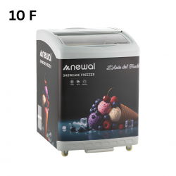 FRZ-229 NEWAL - Ice Cream Display Freezer 10 f with Tropical Compressor – Fast Freezing Dual Function with Lock