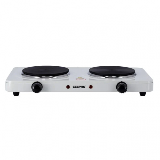 GHP32014 GEEPAS دوو کوڵاو کارەبایی کەوانتەر 2000W – کۆنترۆڵی پلەی گەرمی و پاراستنی گەرمی زۆر