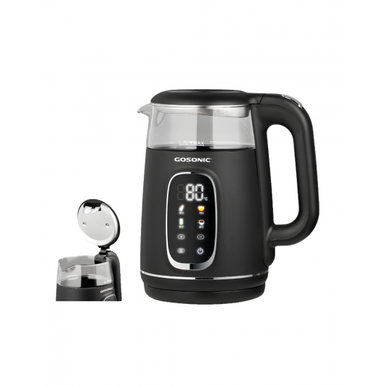GSK-770 Gosonic Professional Digital Kettle 1.7L – LED Display, Precise Temp Control, Borosilicate Glass, 2-Hour Keep Warm GSK-770 Gosonic Professional Digital Kettle 1.7L – LED Display, Precise Temp Control, Borosilicate Glass, 2-Hour Keep Warm
