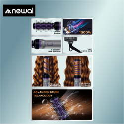 Hst-7145 مصفف شعر نوال مع فرش سيراميك متعددة الاحجام