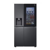 GCX-287TNB LG InstaView™ ThinQ™ 611L Side by Side Refrigerator, UVnano™, LINEARCooling™, ThinQ™ in Matte Black color GCX-287TNB LG InstaView™ ThinQ™ 611L Side by Side Refrigerator, UVnano™, LINEARCooling™, ThinQ™ in Matte Black color