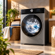 WSH-9512 Newal 12KG Automatic Washing Machine BLDC Inverter 1400RPM Steam Wash Super Spa A+++ Energy Saving Quick Wash