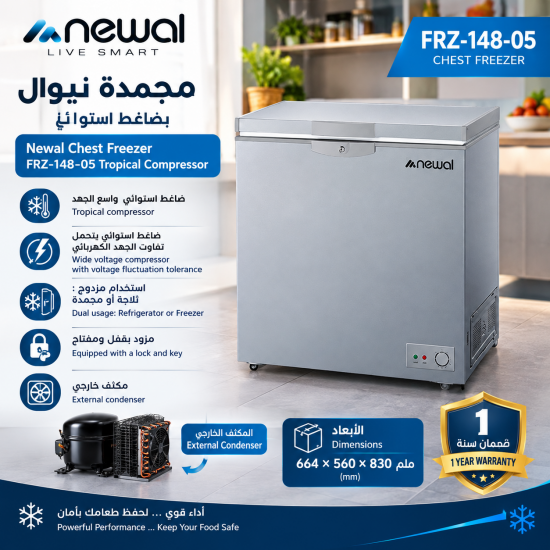 FRZ-148 بەفرگرێکی سندوقی٨ قەدەم لە نەوال