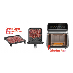 GAF-958 Air Fryer with Digital Color Display 8L - Gosonic