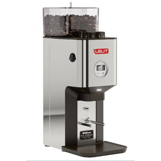 LELIT WILLIAM PL72 Coffee Grinder with Electronic Control & Digital Grind Adjustment Screen