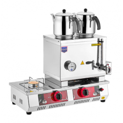 N11(E) Gas (CE) + Electric Tea Stove remta with 2 Gas Teapots and 24L