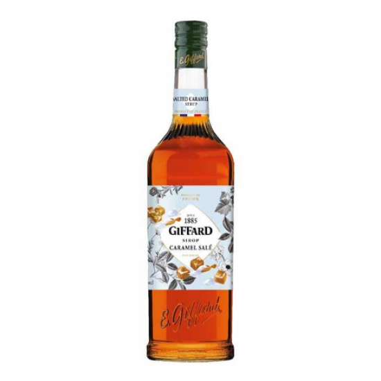 SALTED CARAMEL Giffard Caramel & Salt Flavoured Sweetened Syrup 1L