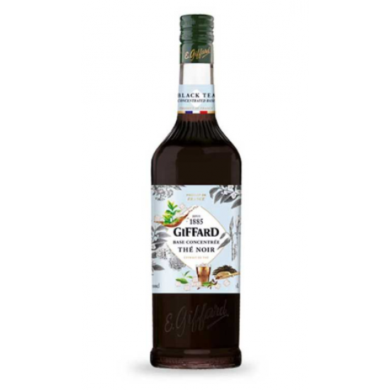ICE BLACK TEA Giffard Low Sugar Sweetened Syrup with Black Tea Extract Flavor 1L