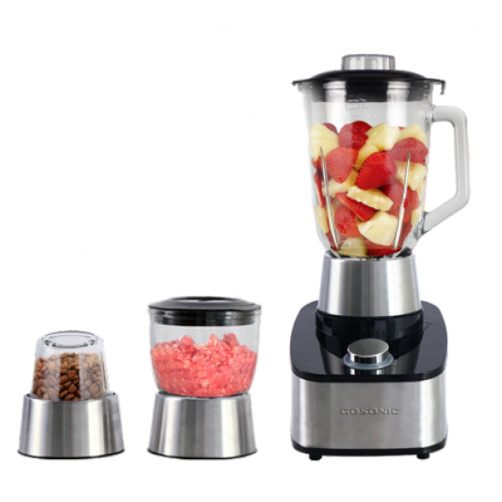 GSB-6600 Gosonic 3 in 1 1.5L Glass Blender 600W