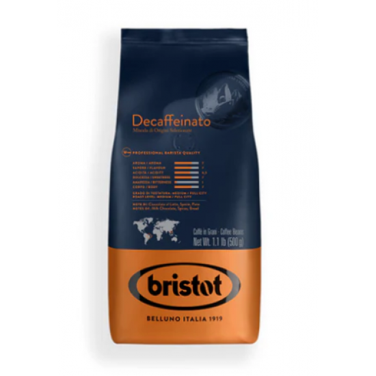 DECAFEIANTO BEANS Bristot Medium Roast with Spices and Baking Flavour