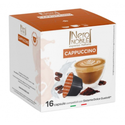 CAPPUCCINO NERO NOBILE Flavored Coffee Capsules 16 Capsules
