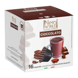 CHOCOLATE NERO NOBILE Flavored Coffee Capsules 16 Capsules