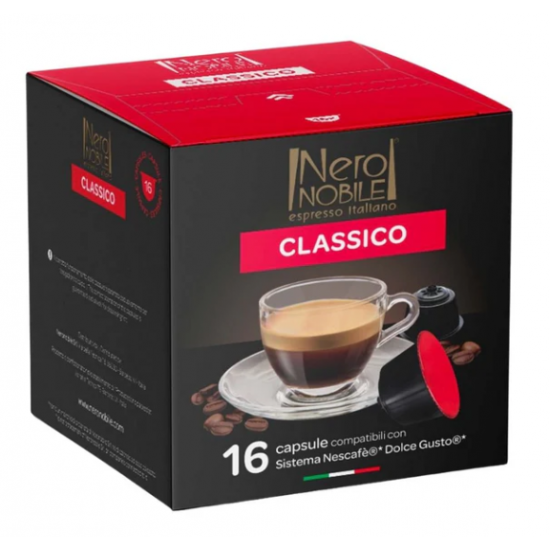 CLASSICO NERO NOBILE Flavored Coffee Capsules 16 Capsules