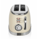 ZLN1191 Zilan BREAD TOASTER RETRO BEIGE Two toasting slots 850W