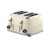 ZLN1214 Zilan BREAD TOASTER RETRO BEIGE 4 toasting slots 850W