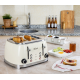 ZLN1214 Zilan BREAD TOASTER RETRO BEIGE 4 toasting slots 850W