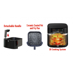 گۆسۆنیک دیجیتاڵ ئایر فرایەر 2000 وات 8 ليتر GAF-108