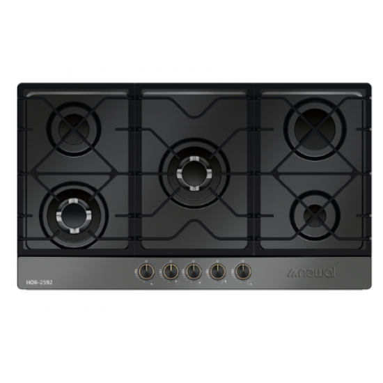 HOB-2592 Newal built in gas cooker with 5 burners in different sizes 