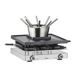 گریلێکی کارەبایی بە قاپێکی ٢ لیتری و شەش چنگاڵ، ١٥٠٠ وات Trisa