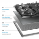 60GH096 Midea Built-in gas cooker 4 burners 60 cm