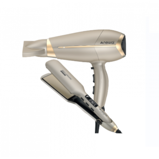 Hst-7267 Newal 2-in-1 Hair Dryer with Hair Styler Professional and Fast Styling at Home