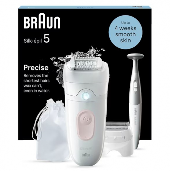 SE5-230 Braun body hair removal machine with multiple attachments