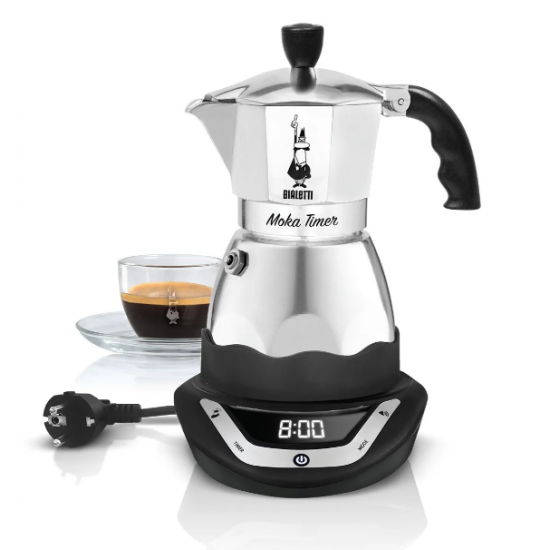 0006092/NP Bialetti Classic Italian coffee maker with a modern touch
