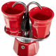 0007303/NP Bialetti Italian double moka pot – prepares two coffees at the same time