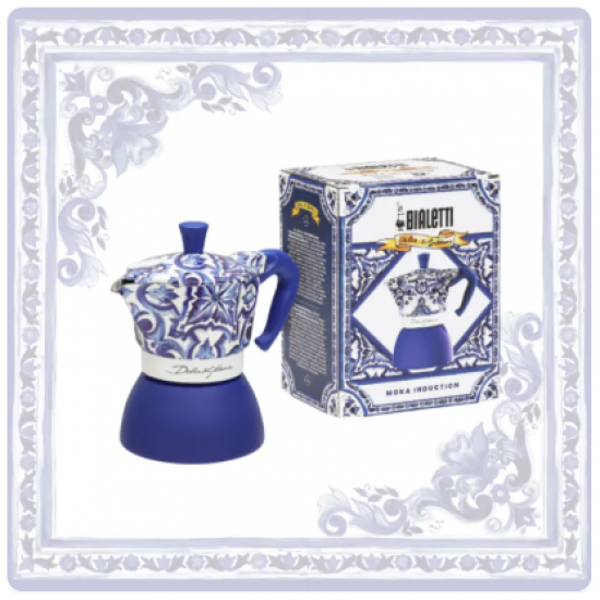 Bialetti Dolce & Gabbana Moka pot for preparing Italian coffee over a flame 4 cups