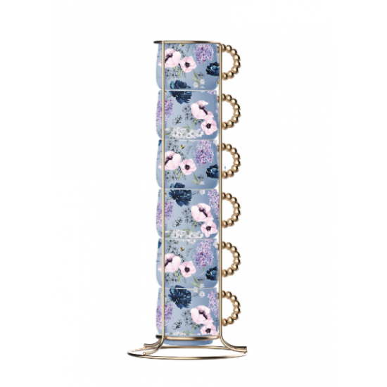 BRID003 Bialetti سێتی کوپێکی ٦ پارچەیی کە دەتوانرێت بشکێت