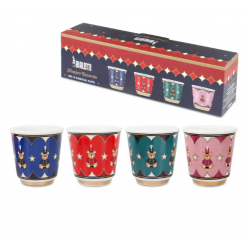 NMAGIC006 Bialetti Ceramic mug set with vibrant designs 90 ml