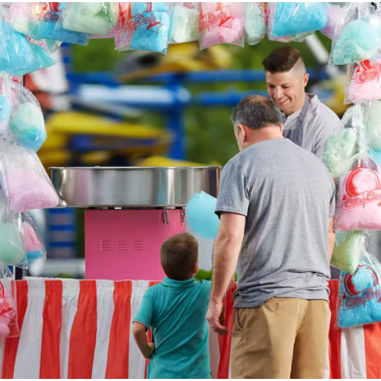 Professional cotton candy machine for shops and events