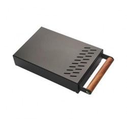  Bl-033 Coffee knock box with wooden handle drawer and non-slip base