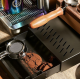  Bl-033 Coffee knock box with wooden handle drawer and non-slip base