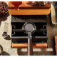 Bl-033 Coffee knock box with wooden handle drawer and non-slip base
