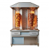 Professional double gas shawarma grill with 5 burners